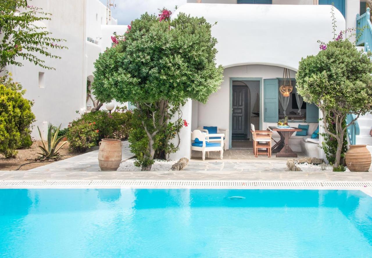Mykonian Style W Shared Pool Houses & Nighttime Security Guard Орнос Екстериор снимка