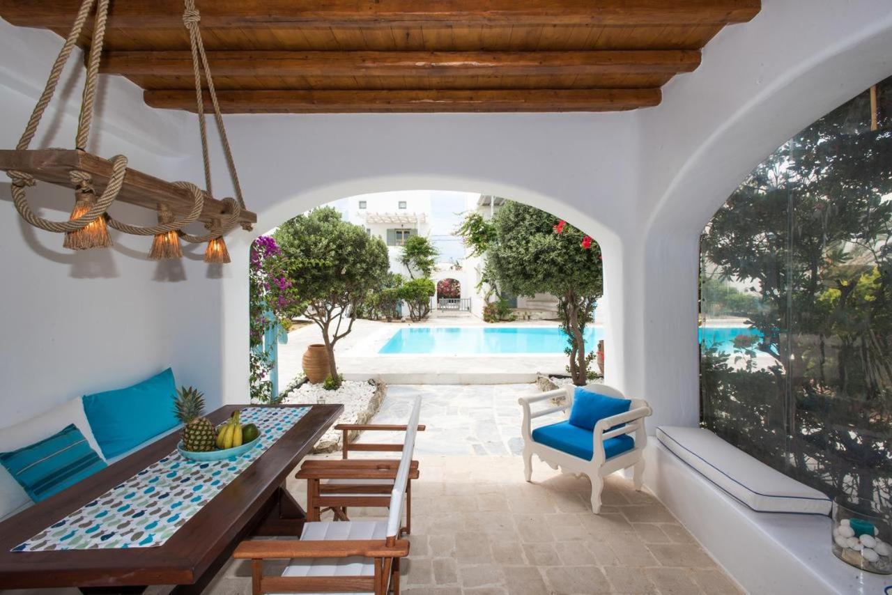 Mykonian Style W Shared Pool Houses & Nighttime Security Guard Орнос Екстериор снимка