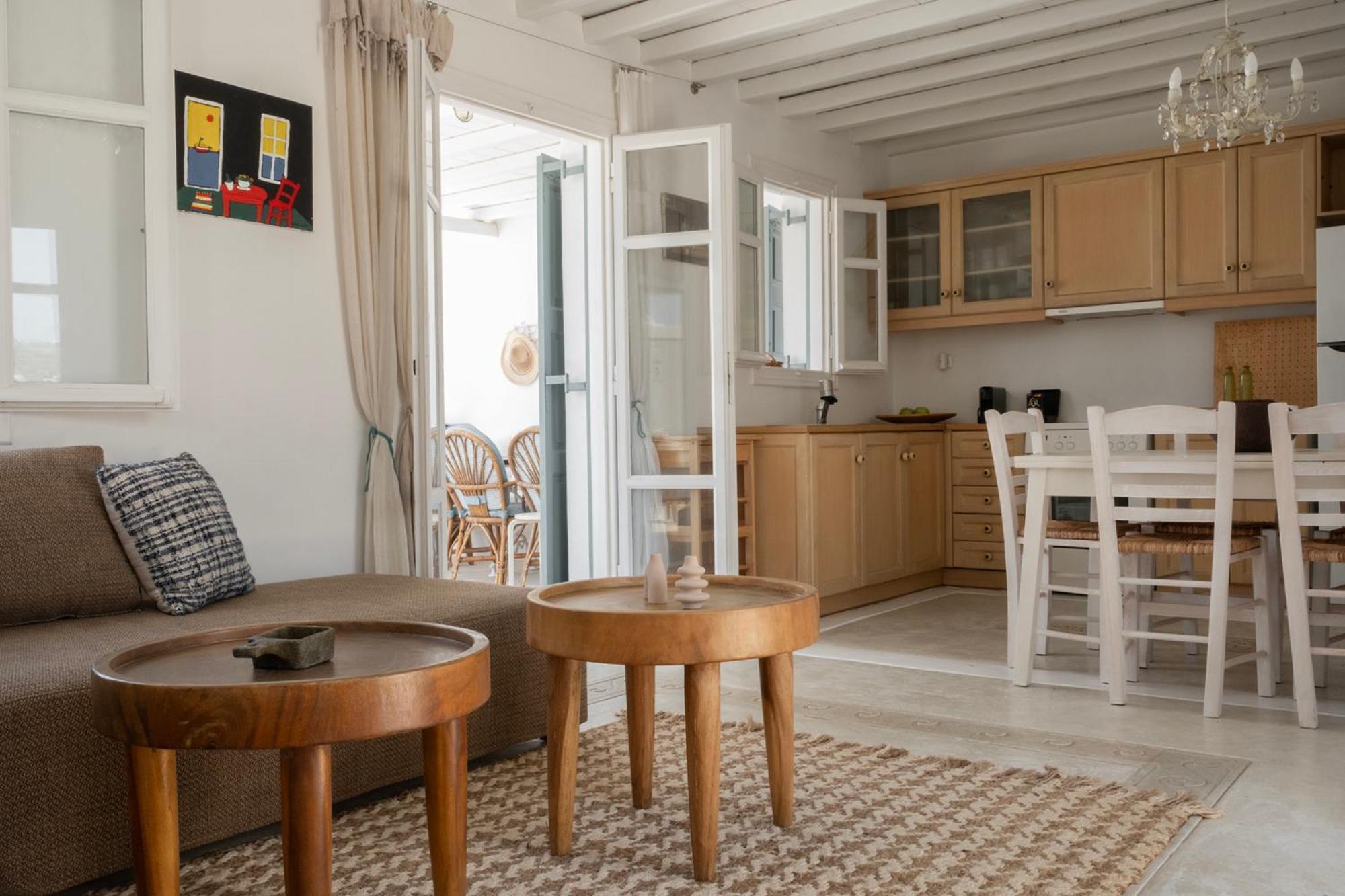 Mykonian Style W Shared Pool Houses & Nighttime Security Guard Орнос Екстериор снимка